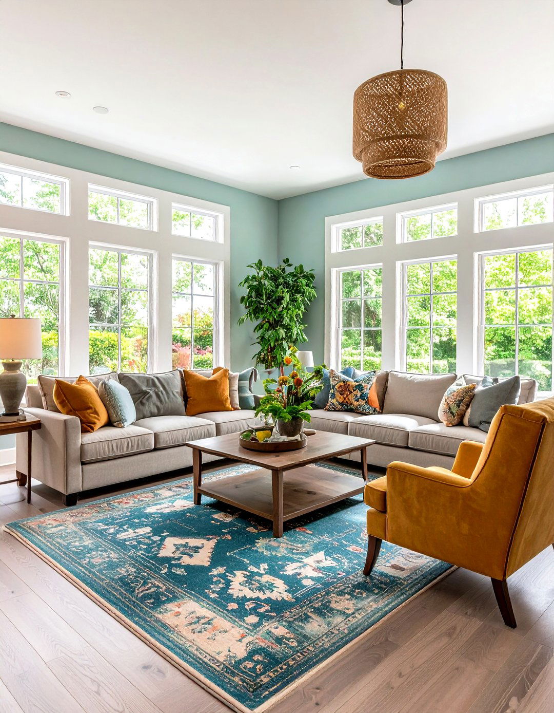 Large Family Room with Multiple Seating Areas - 24 Family Room Ideas
