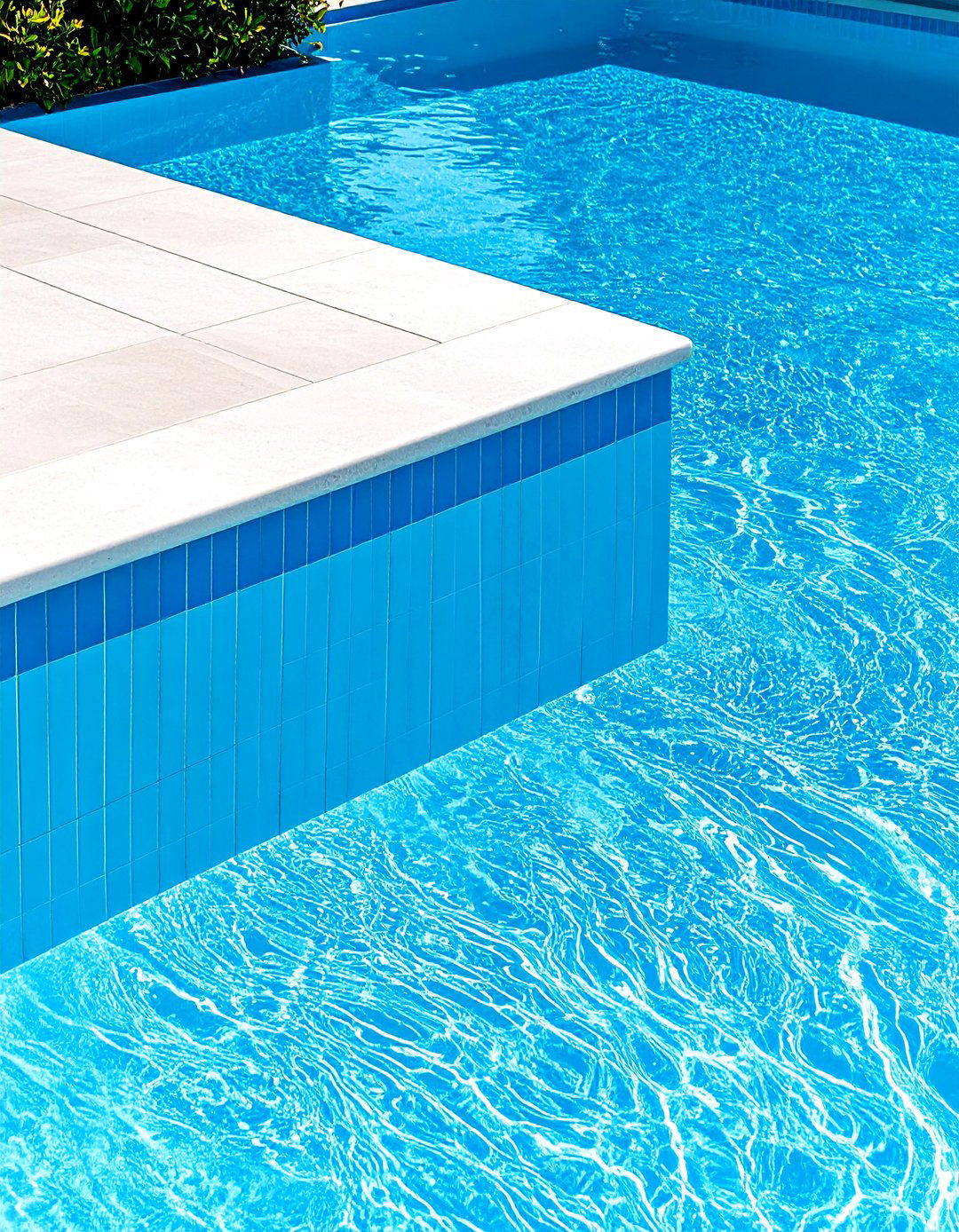 Large Format Pool Waterline Tiles for Modern Sophistication - 24 Waterline Pool Tile Ideas
