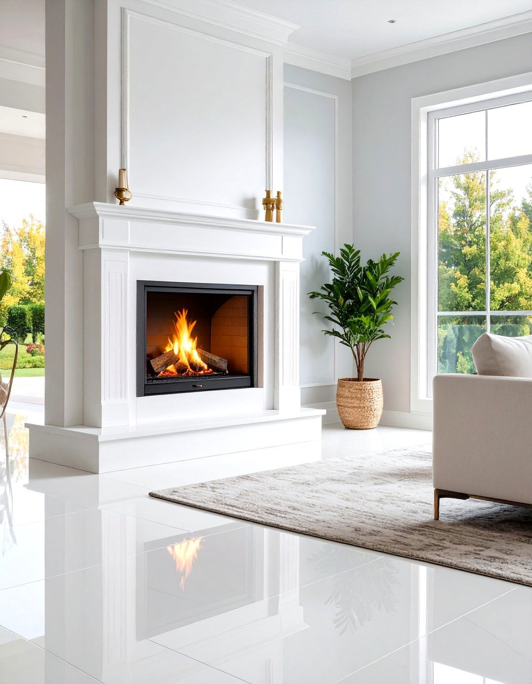 Large Format Porcelain Installation - 24 Wood Stove Surround Ideas