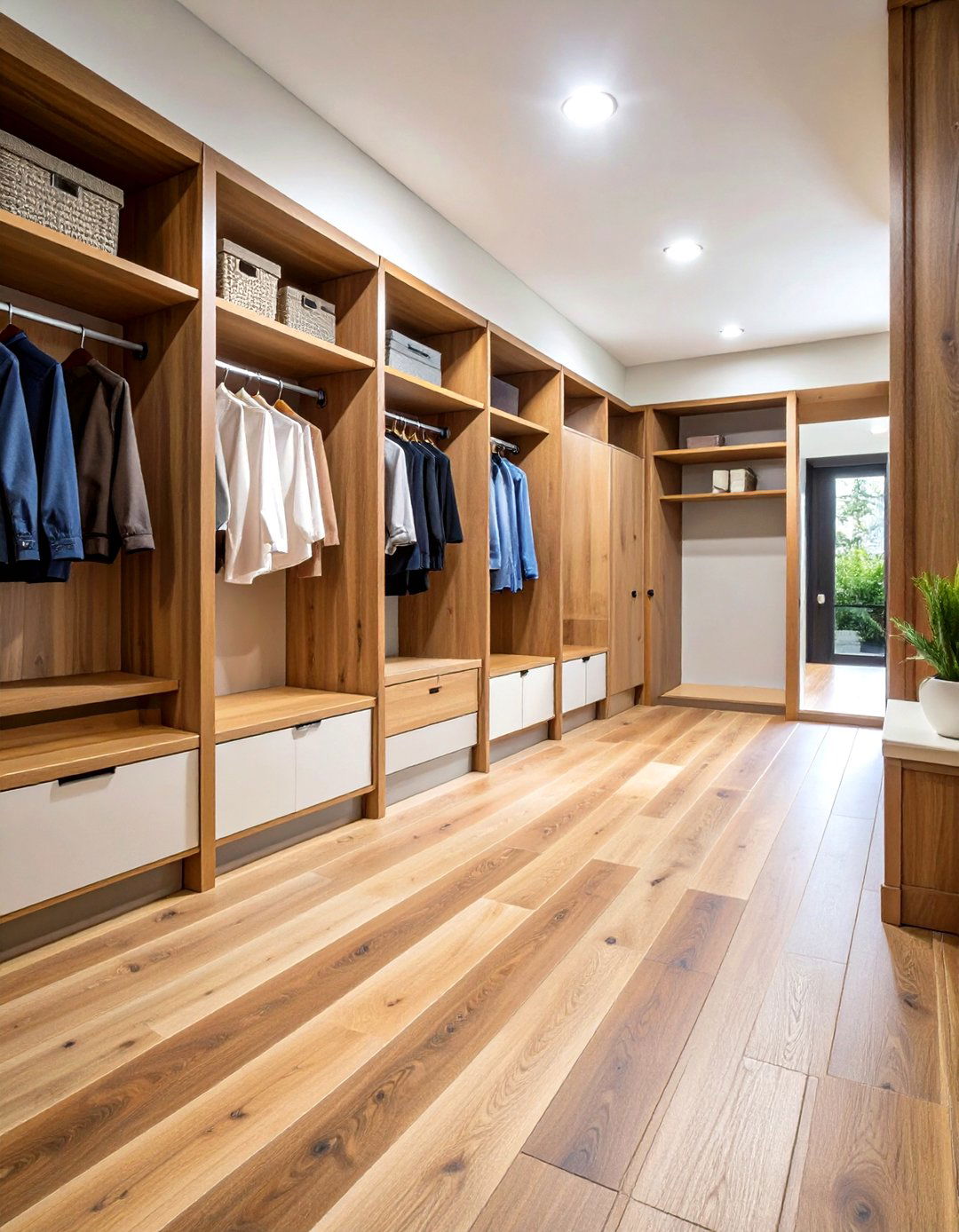 Large Format Porcelain Planks - 24 Mudroom Tile Floor Ideas