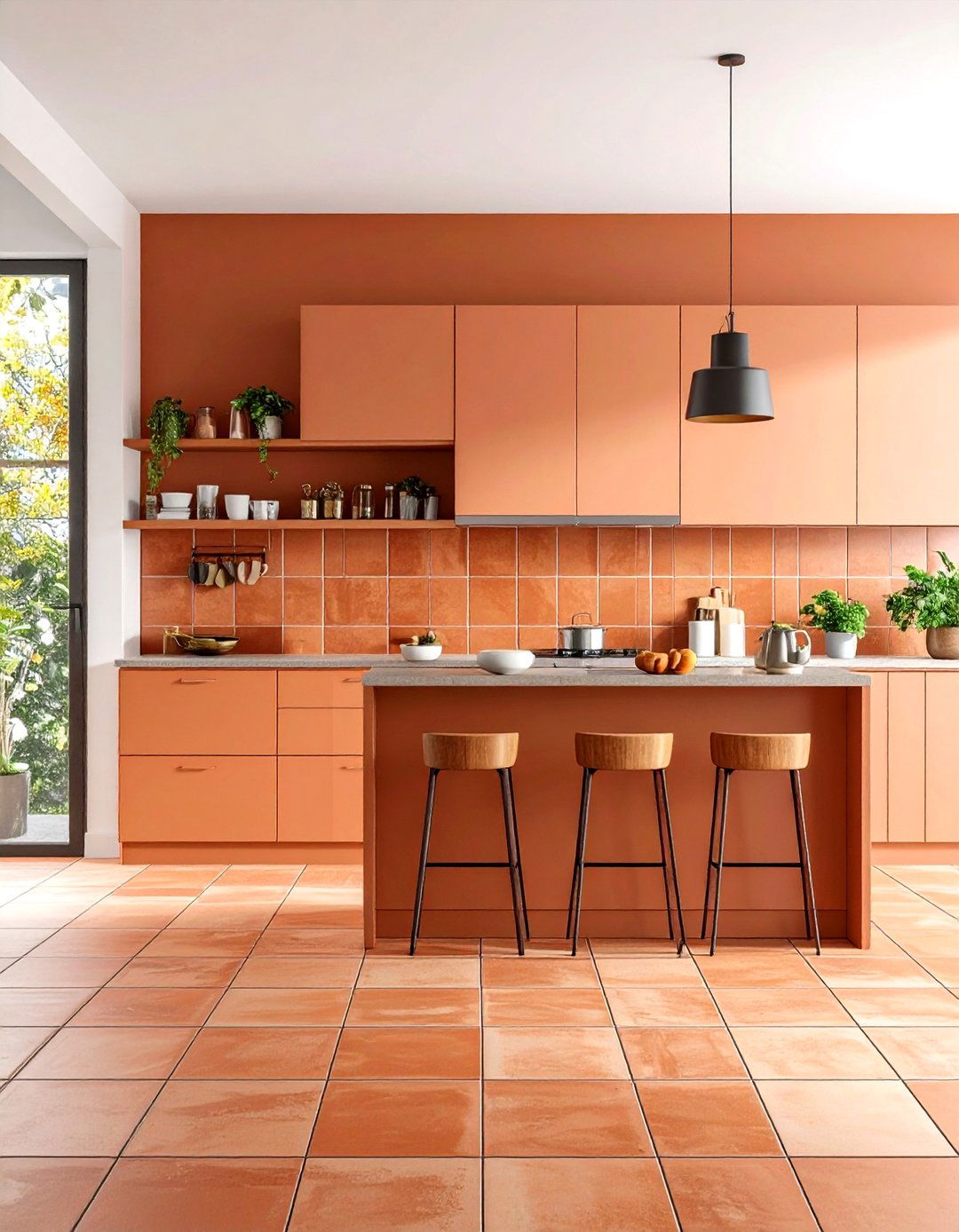 Large Format Square Terracotta Tiles - 24 Terracotta Kitchen Floor Ideas