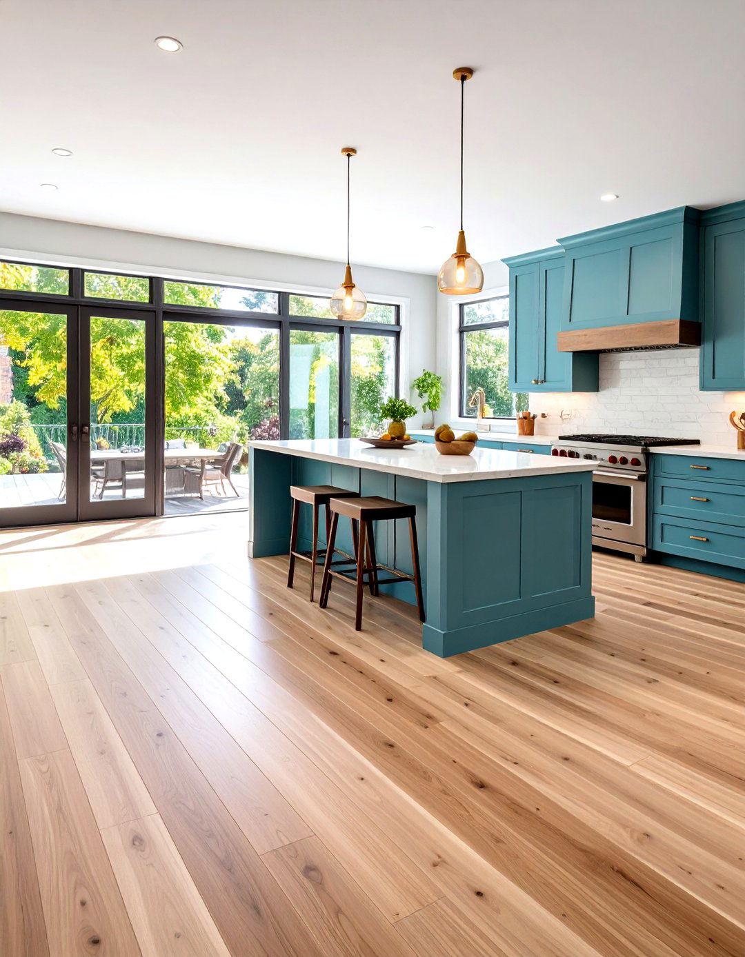 Large Format Tile Flooring - 24 Luxury Kitchen Ideas