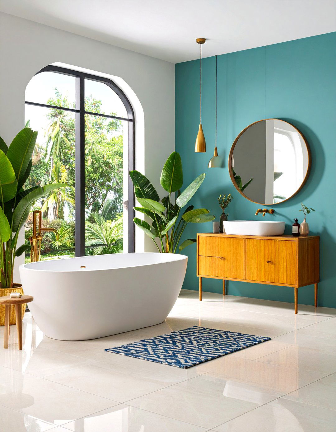 Large Format Tile Impact - 24 Small Powder Room Ideas