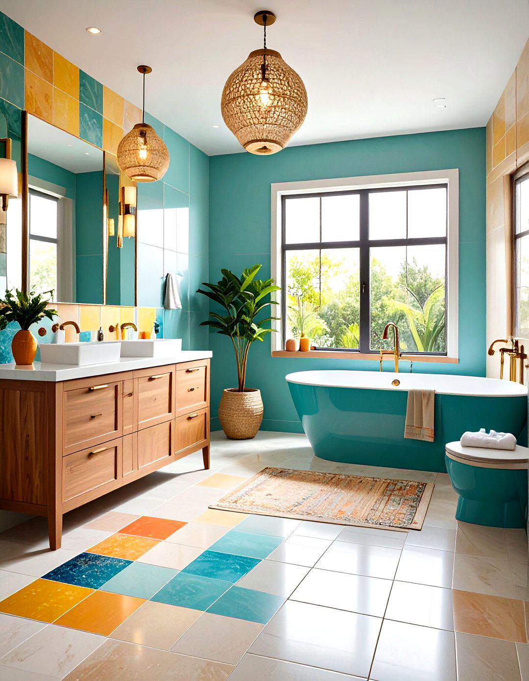 Large Format Tiles with Minimal Grout Lines - 24 Minimalist Bathroom Ideas