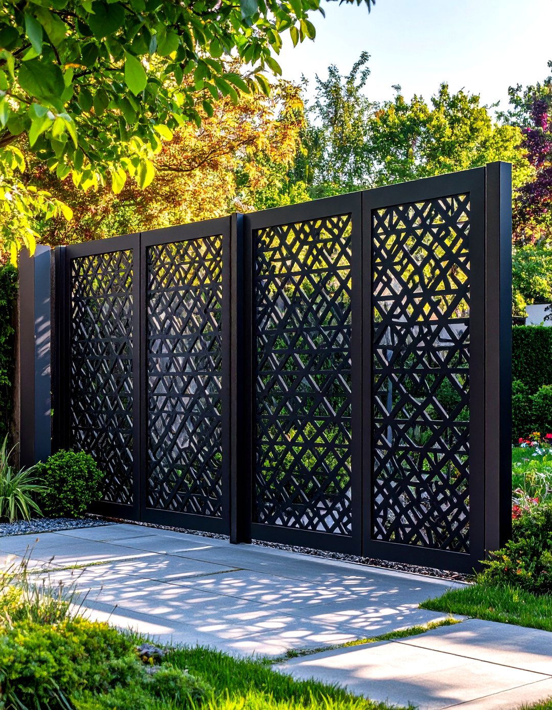 Laser Cut Metal Panel Dividers - 24 Garden Divider Ideas