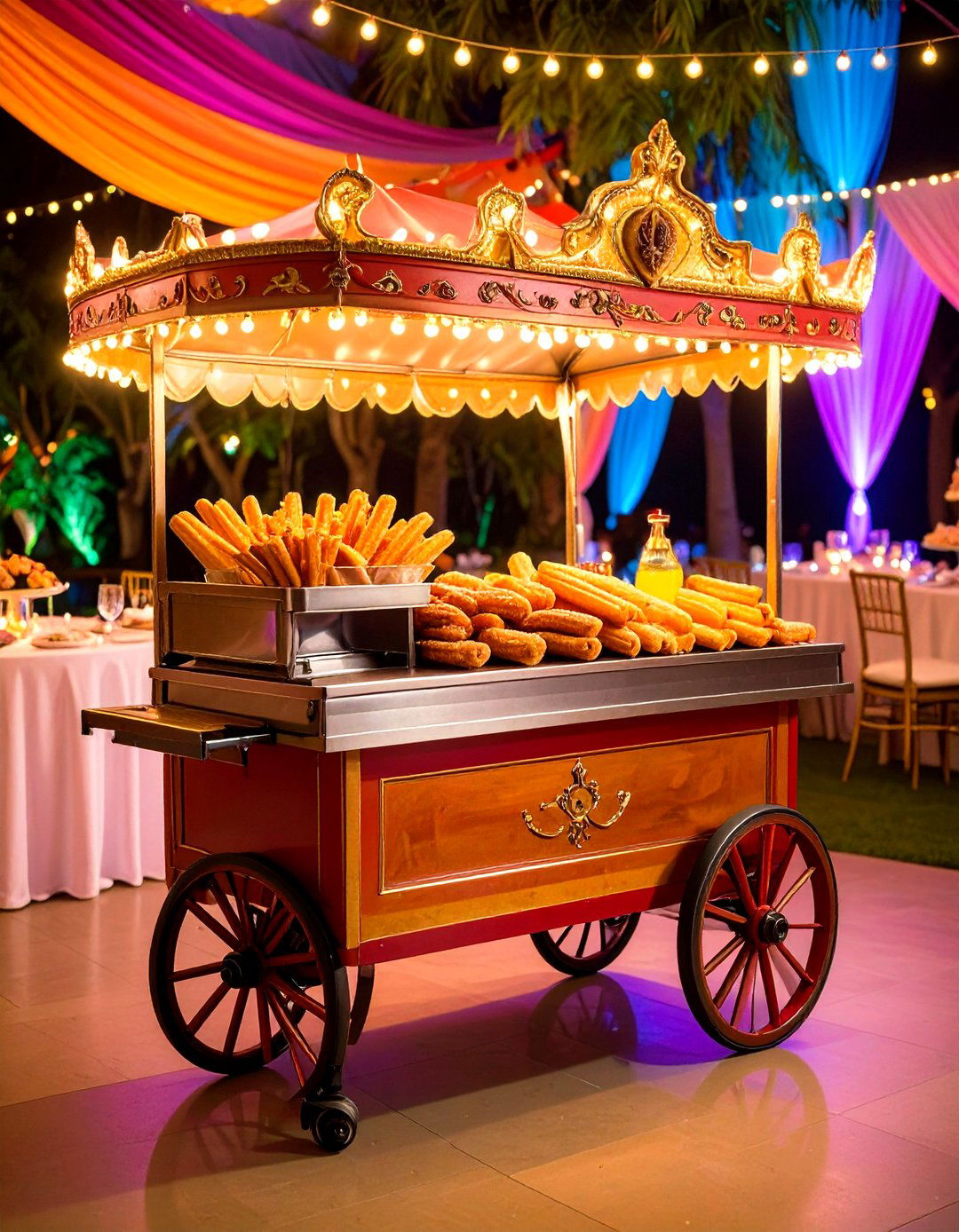 Late Night Churros Cart - 24 Wedding Food Ideas