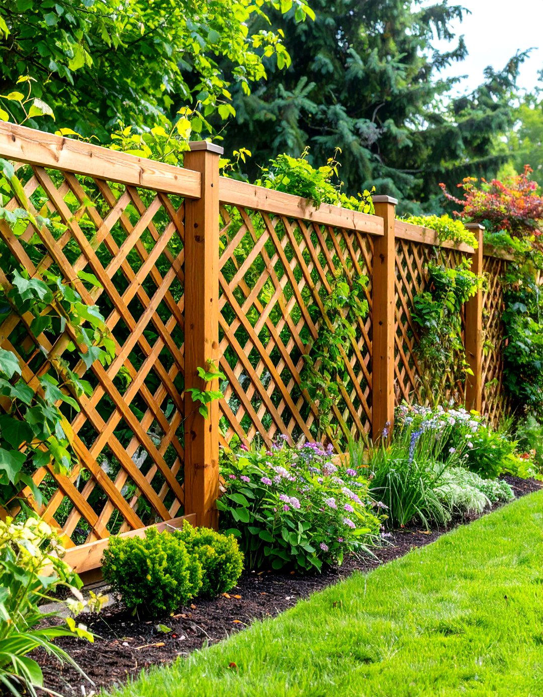 Lattice Garden Fence - 24 Types of Fences