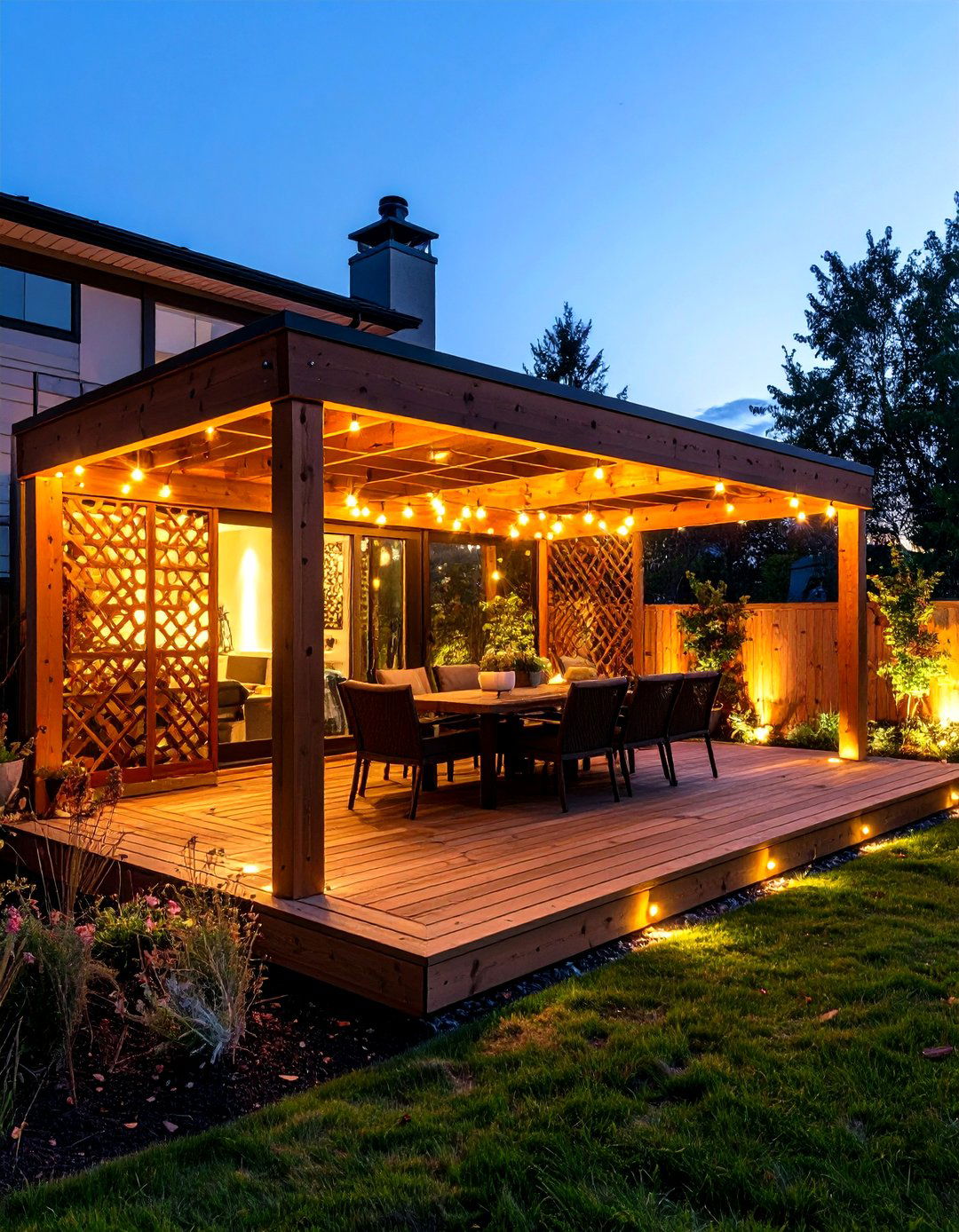 Lattice Lighting Integration Features - 24 Deck Lattice Ideas