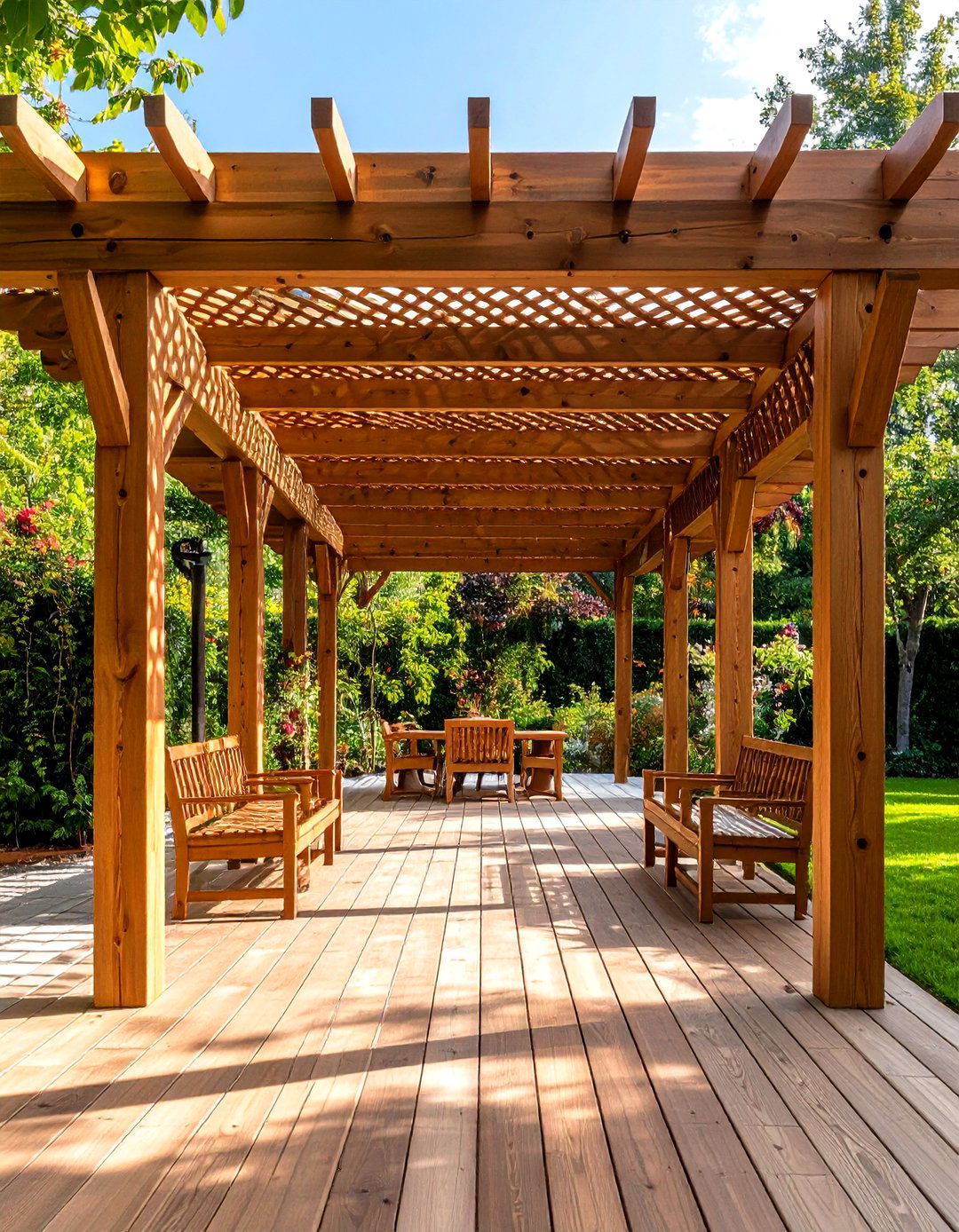 Lattice Panel Shade Screens - 24 Pergola Shade Ideas