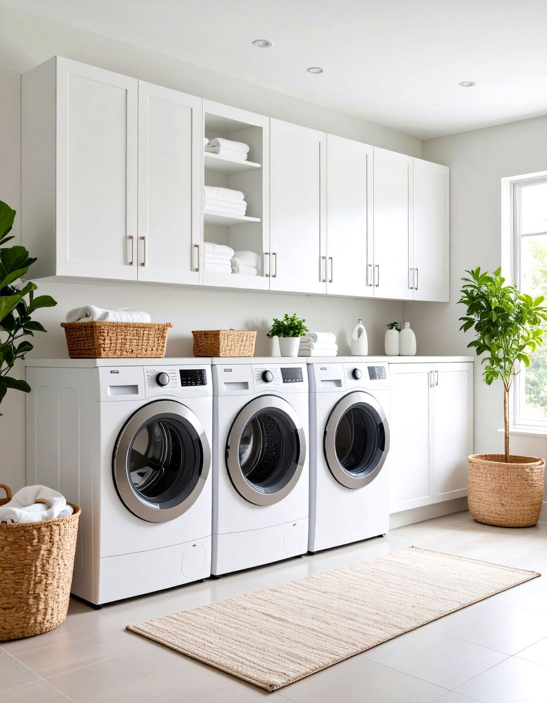 Laundry Room Floor to Ceiling Utility Cabinets - 24 Floor to Ceiling Cabinets Ideas