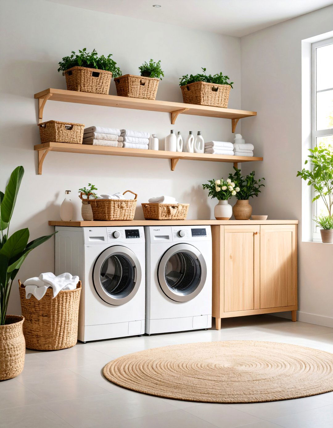 Laundry Room Utility Shelves - 24 Floating Shelves Ideas