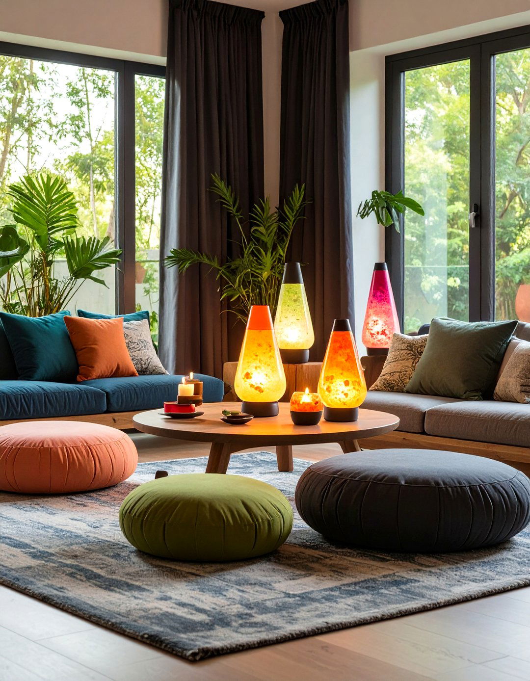 Lava Lamp Meditation Corner - 24 70s Living Room Ideas