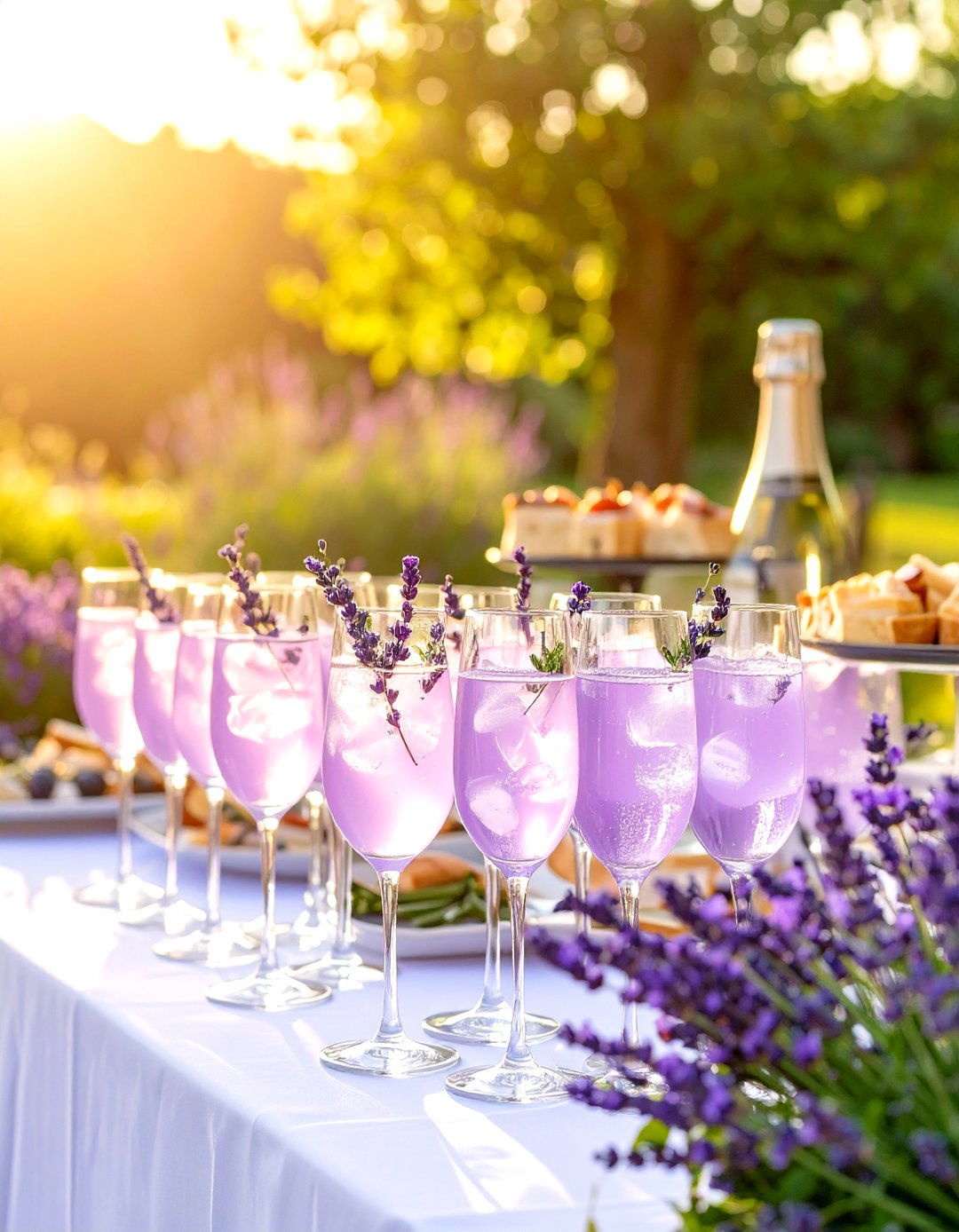Lavender Cocktail Hour Ideas - 24 Lavender Wedding Ideas