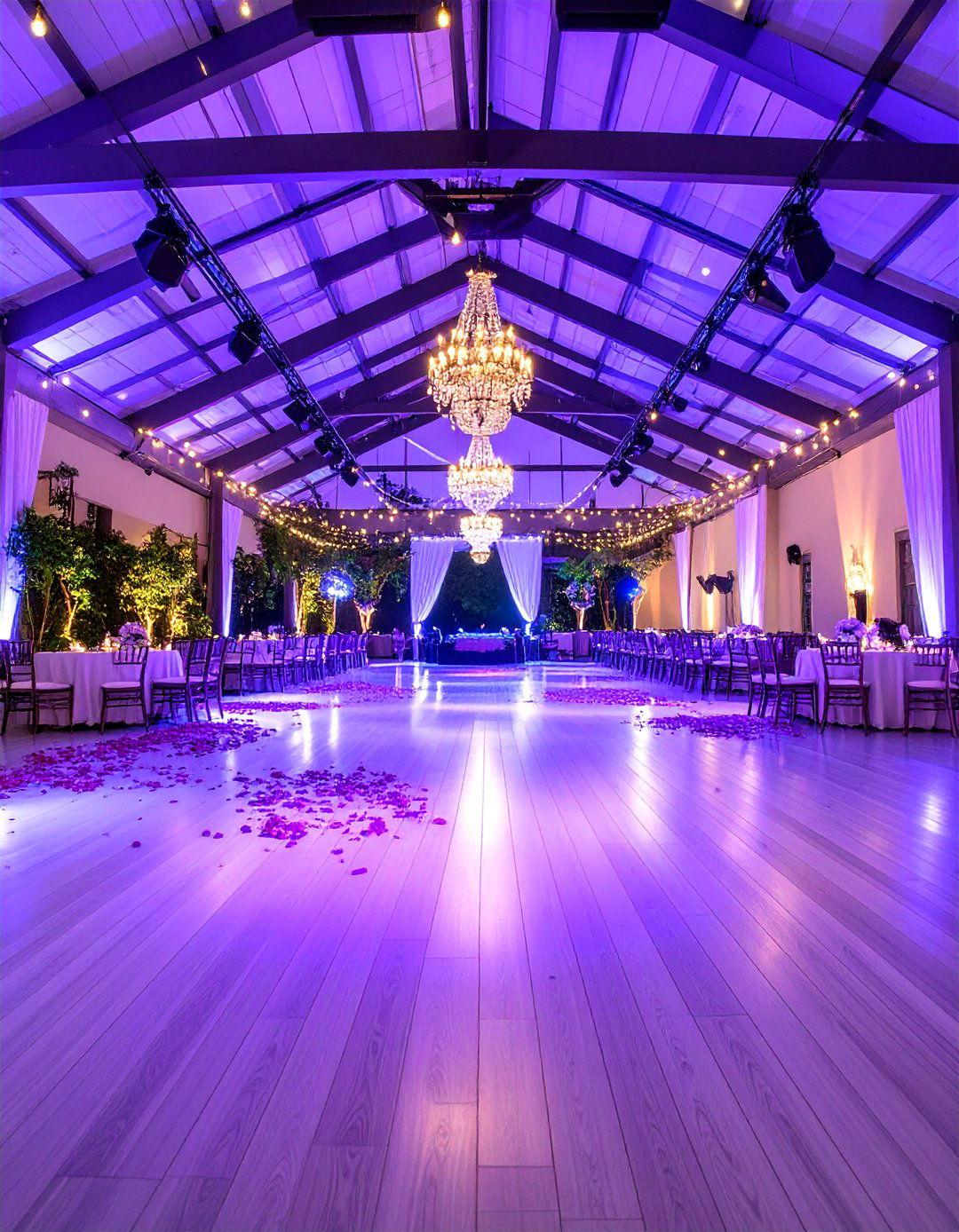 Lavender Dance Floor Decor - 24 Lavender Wedding Ideas