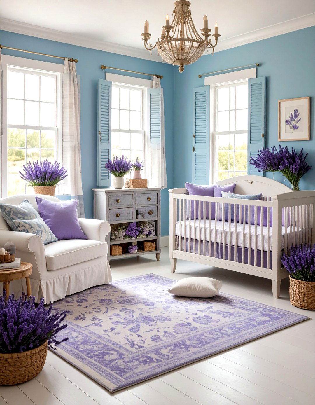 Lavender Fields Nursery - 24 Floral Nursery Ideas