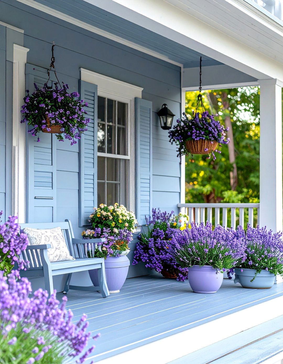 Lavender Mist Accents - 24 Porch Paint Colors