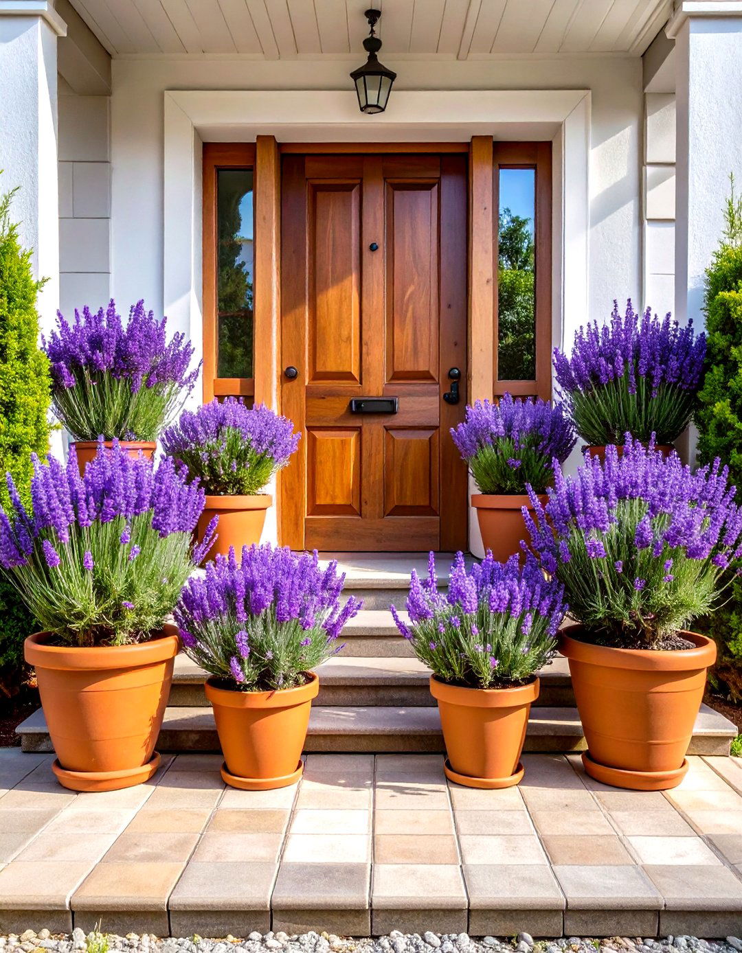 Lavender Plantings - 24 Front Door Plants
