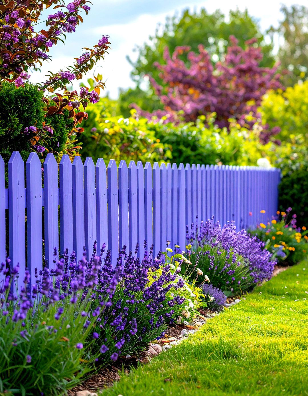 Lavender Purple Accent Fence - 24 Fence Paint Colours
