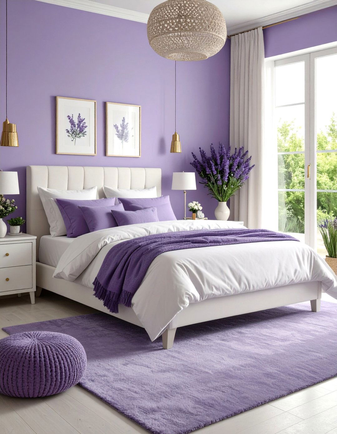 Lavender Purple Tranquility - 24 Colorful Bedroom Ideas