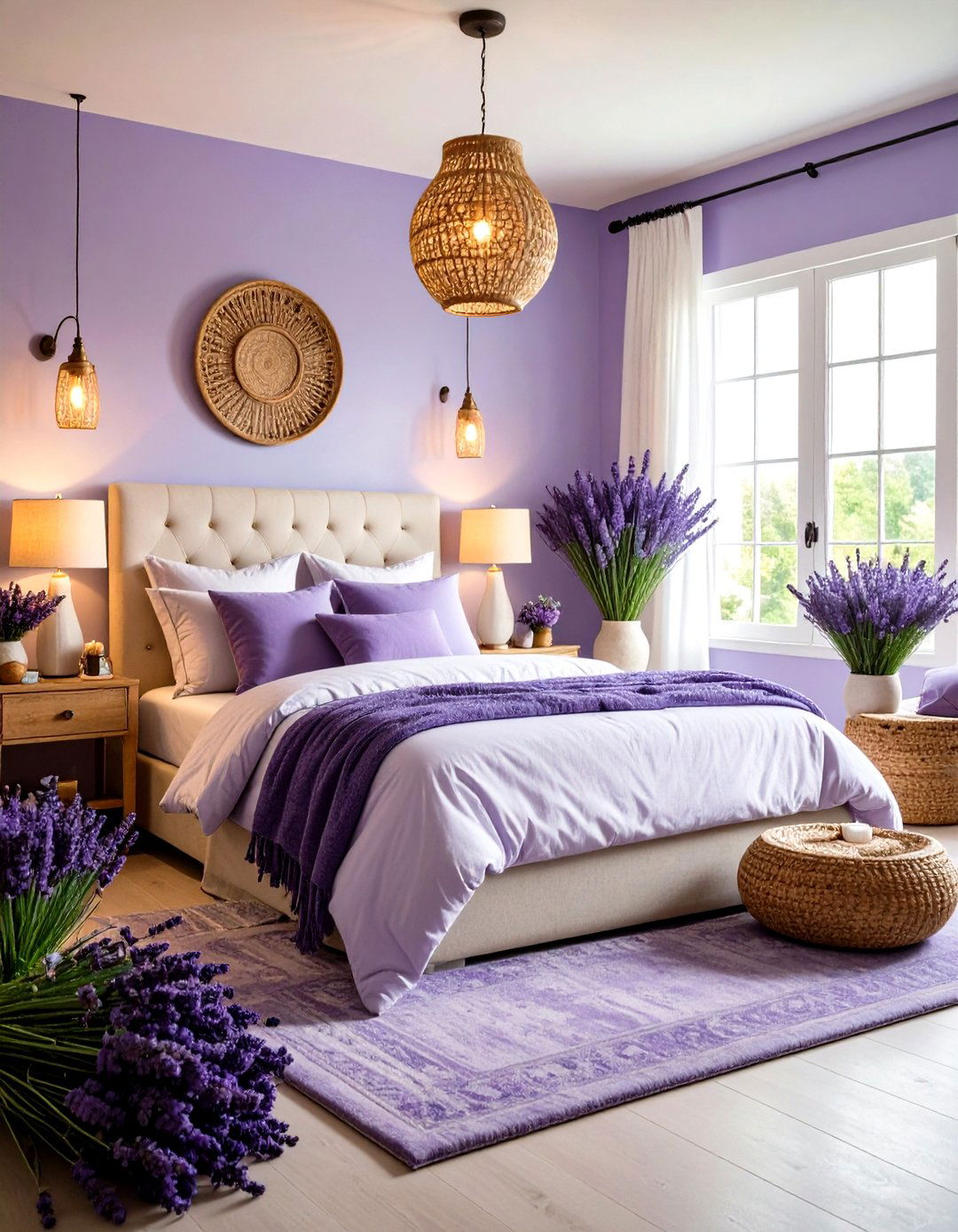 Lavender Scented Bedroom Sanctuary - 24 Cottagecore Bedroom Ideas
