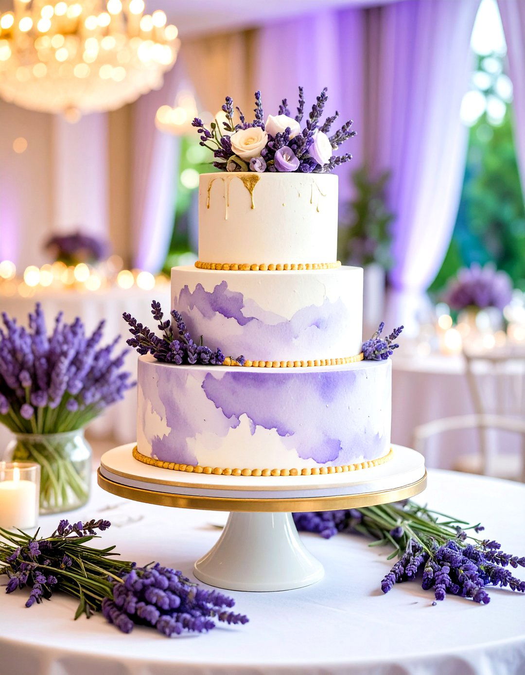 Lavender Wedding Cake Designs - 24 Lavender Wedding Ideas