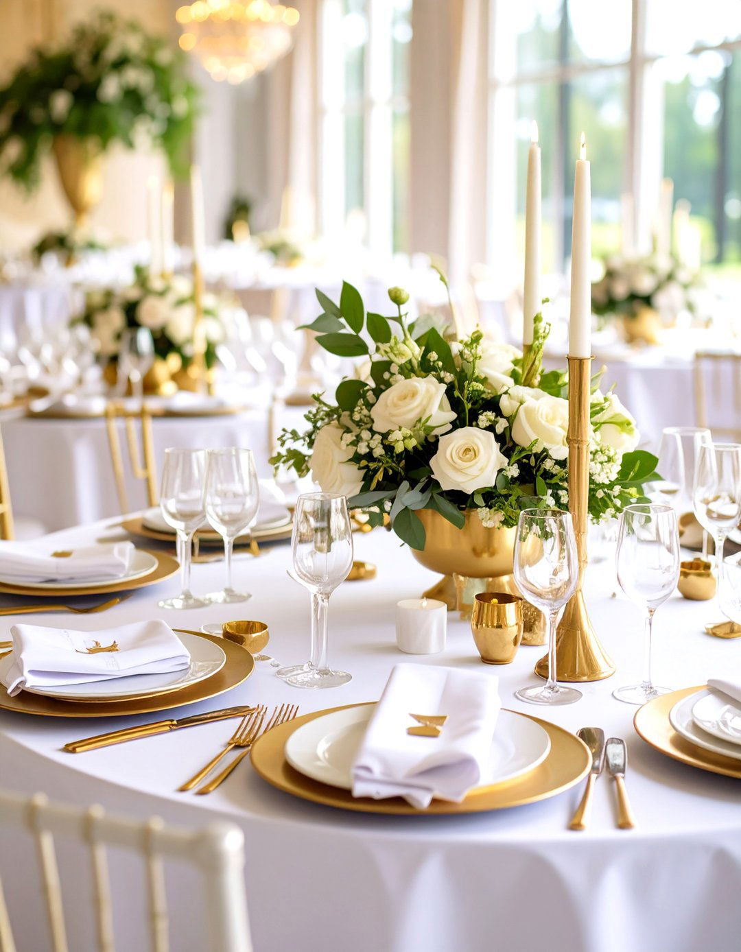 Lavender and Gold Reception Decor - 24 Lavender Wedding Ideas