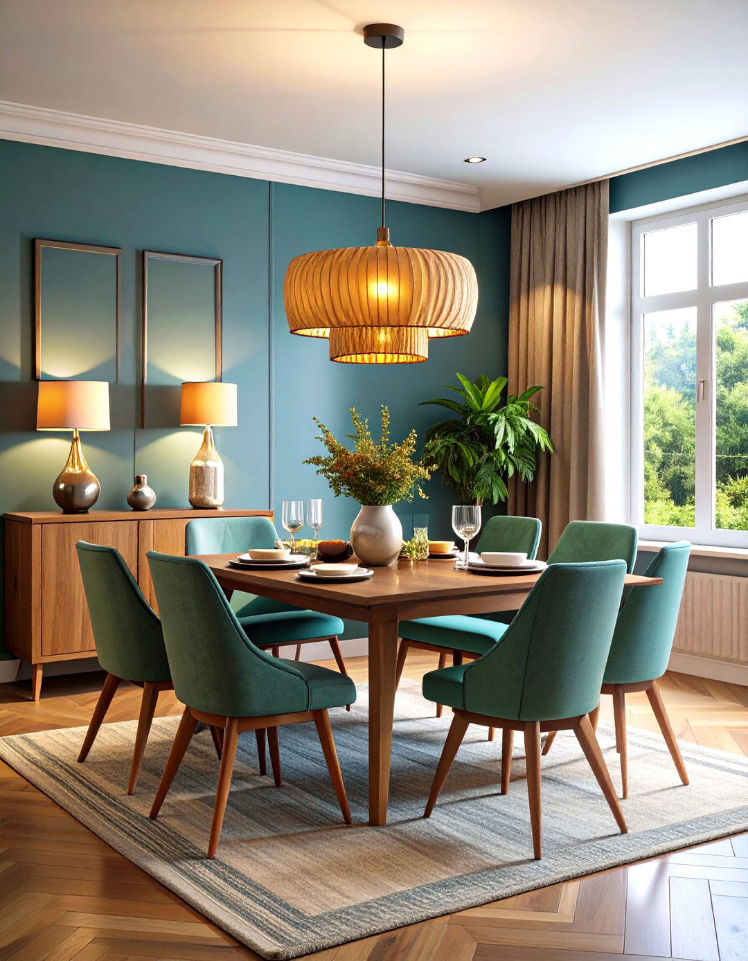 Layered Ambient Lighting - 24 Small Dining Room Lighting Ideas