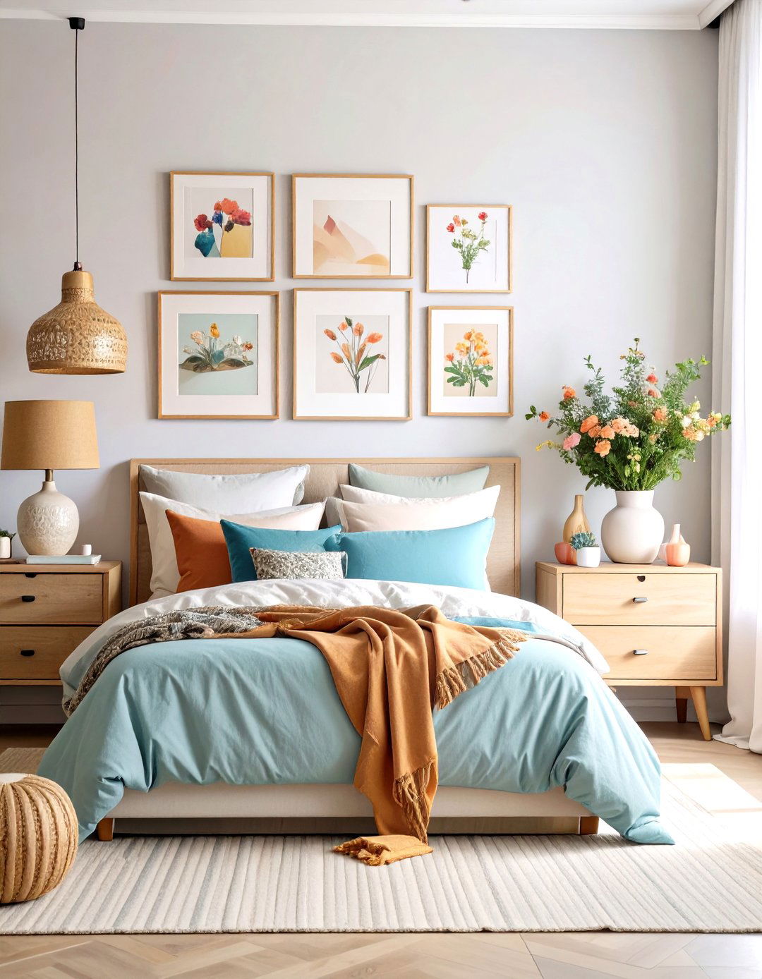 Layered Art Gallery Dresser Styling - 24 Dresser Decor Ideas