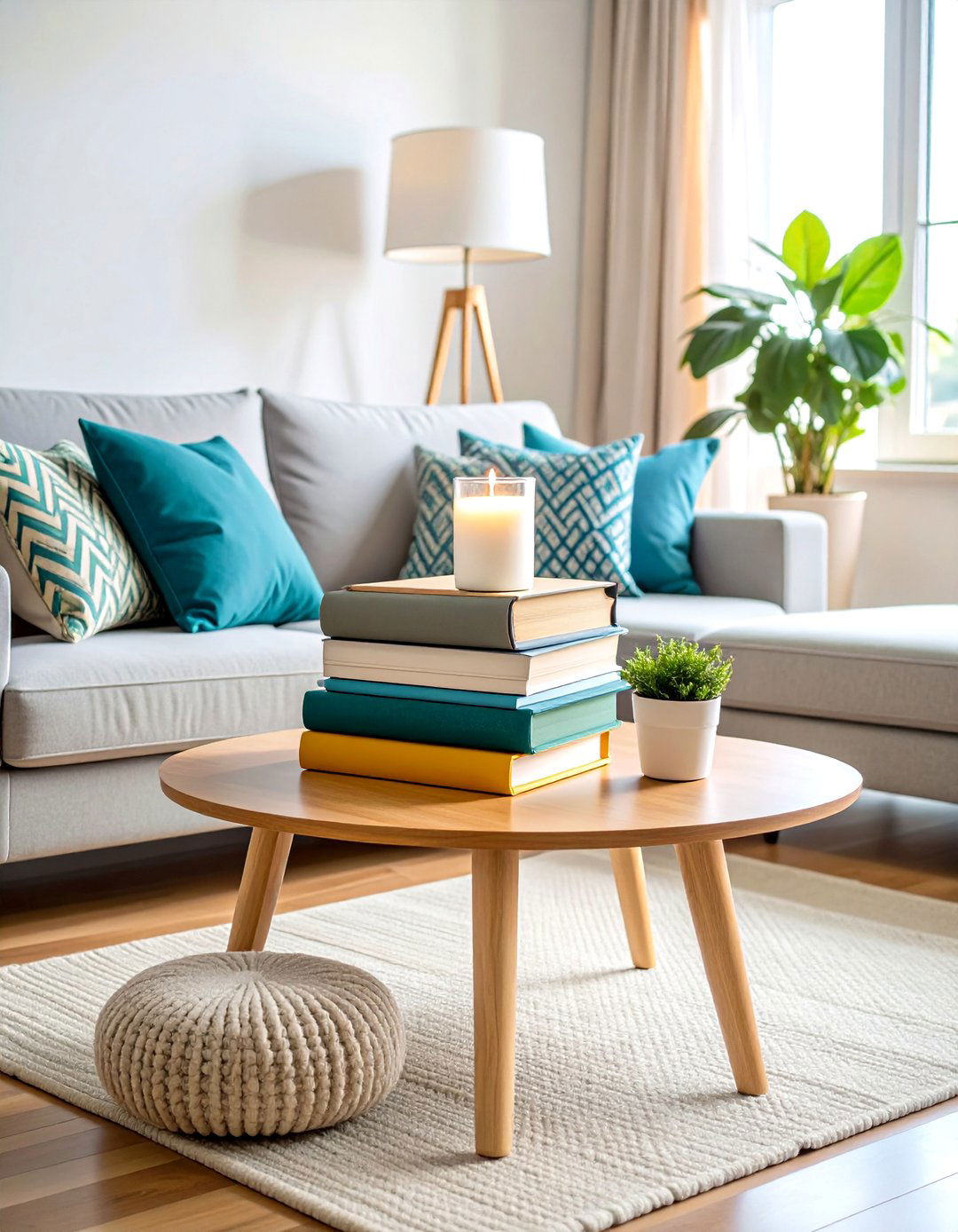 Layered Book Stack Foundation Design - 24 Coffee Table Decor Ideas