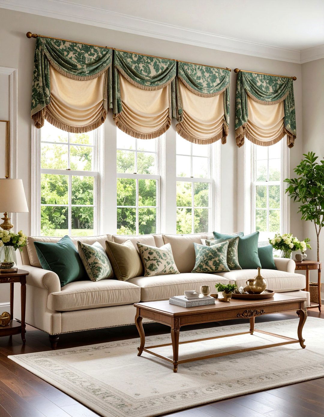 Layered Bradford Valance - 24 Window Valance Ideas
