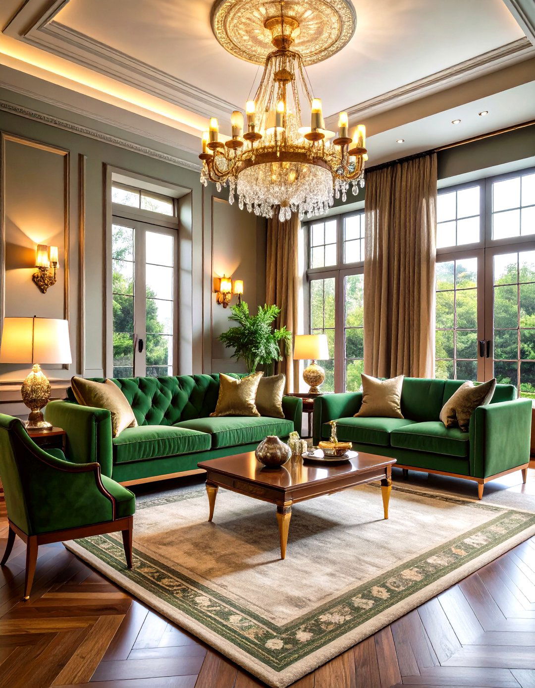 Layered Lighting Luxury Living Room - 24 Luxury Living Room Ideas