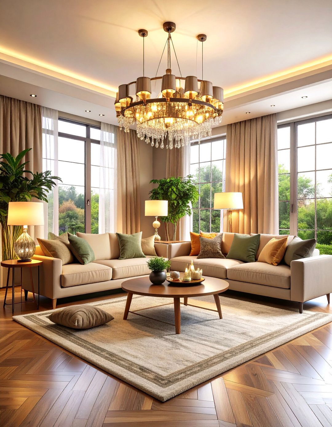 Layered Lighting Maximalist Living Room - 24 Maximalist Living Room Design Ideas