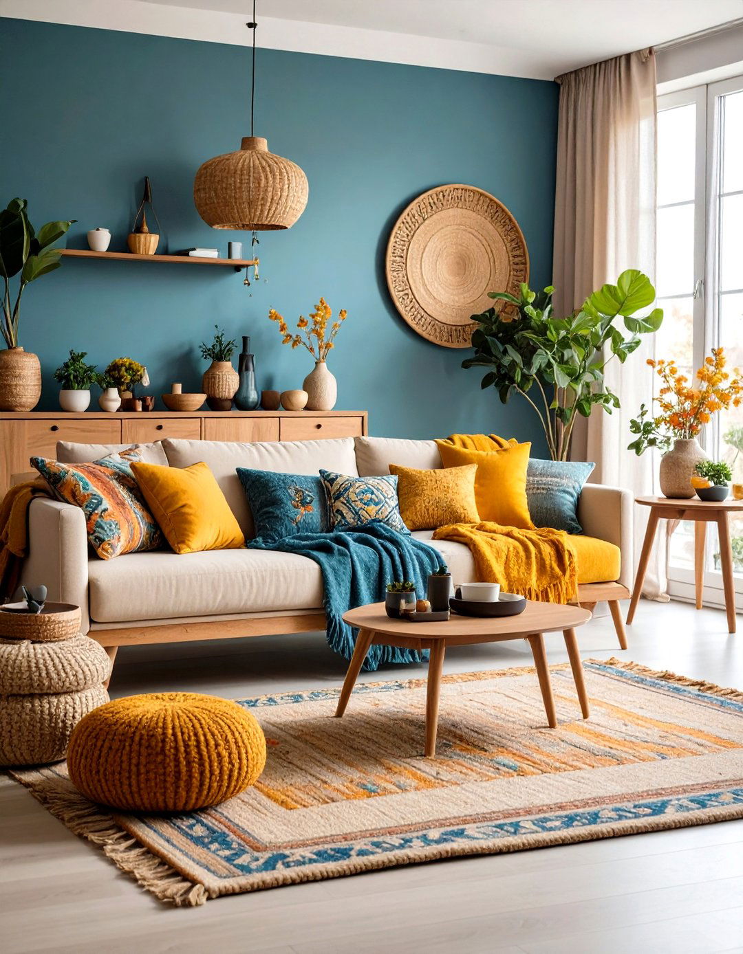 Layered Neutral Living Room with Seasonal Flexibility - 24 Neutral Living Room Ideas