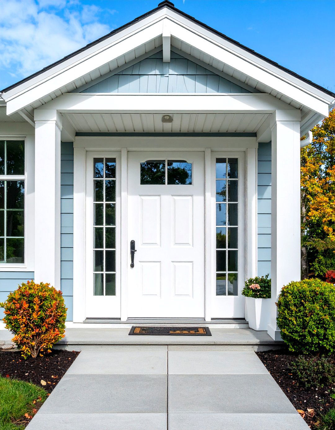 Layered PVC Door Trim - 24 Exterior Door Trim Ideas
