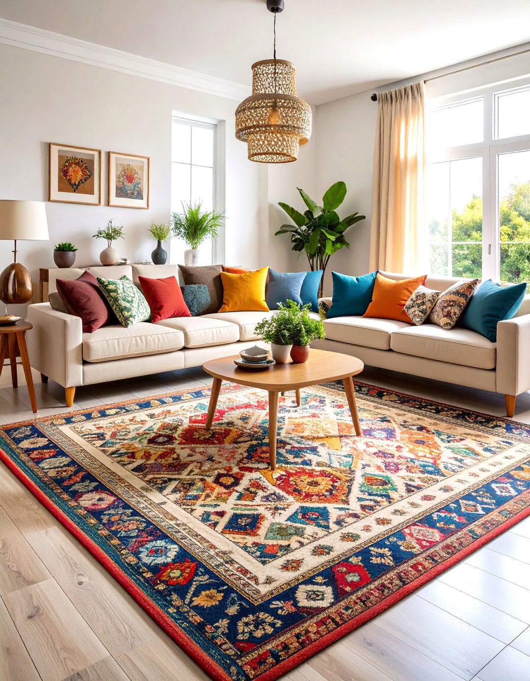 Layered Rug Combinations - 24 Maximalist Decor Ideas