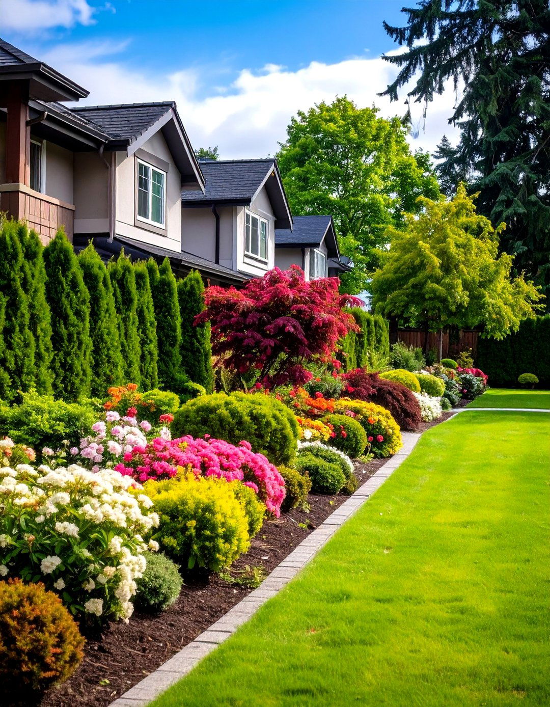 Layered Shrub Privacy Plantings - 24 Garden Screening Ideas