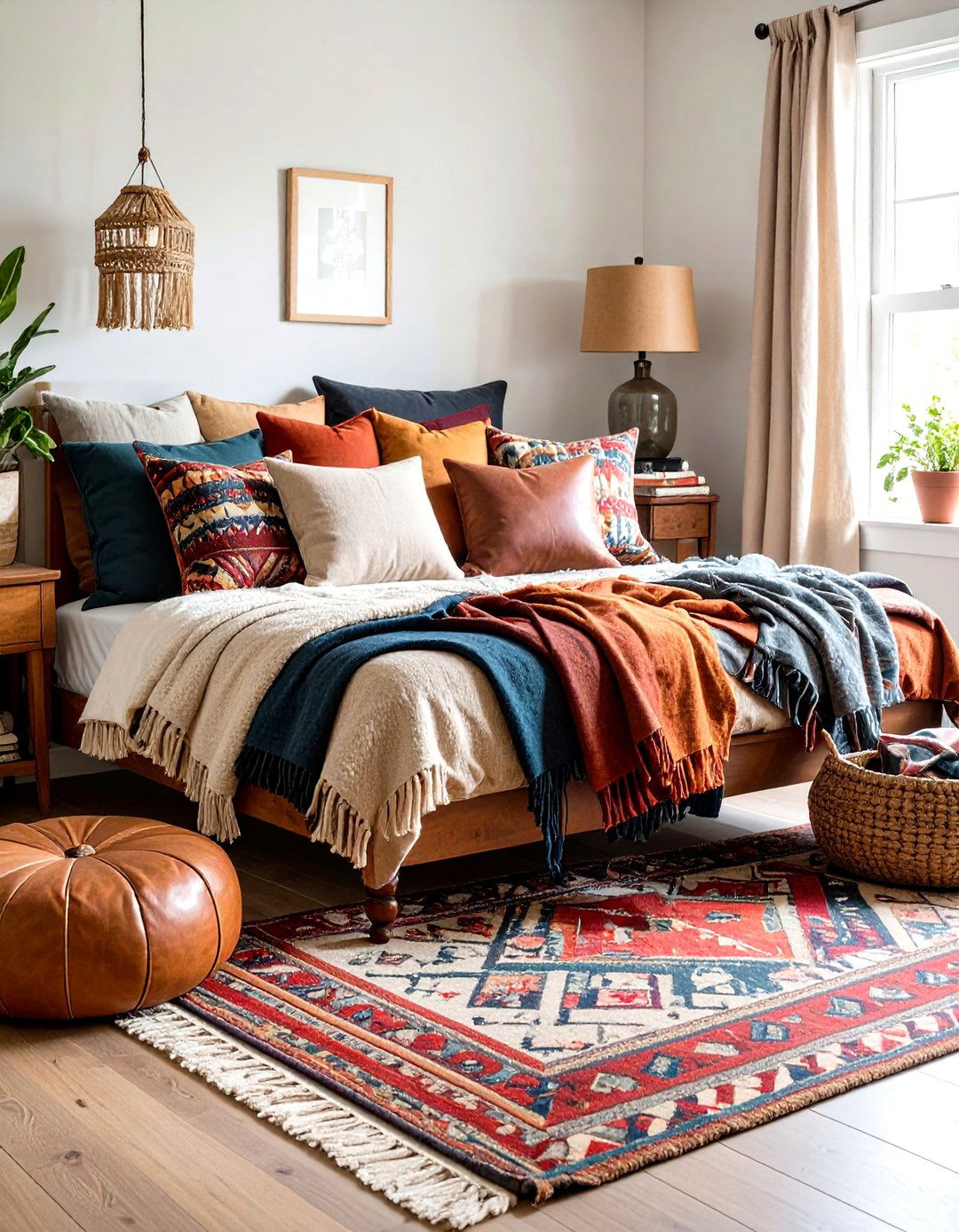 Layered Textile Comfort - 24 Grunge Aesthetic Room Decor Ideas