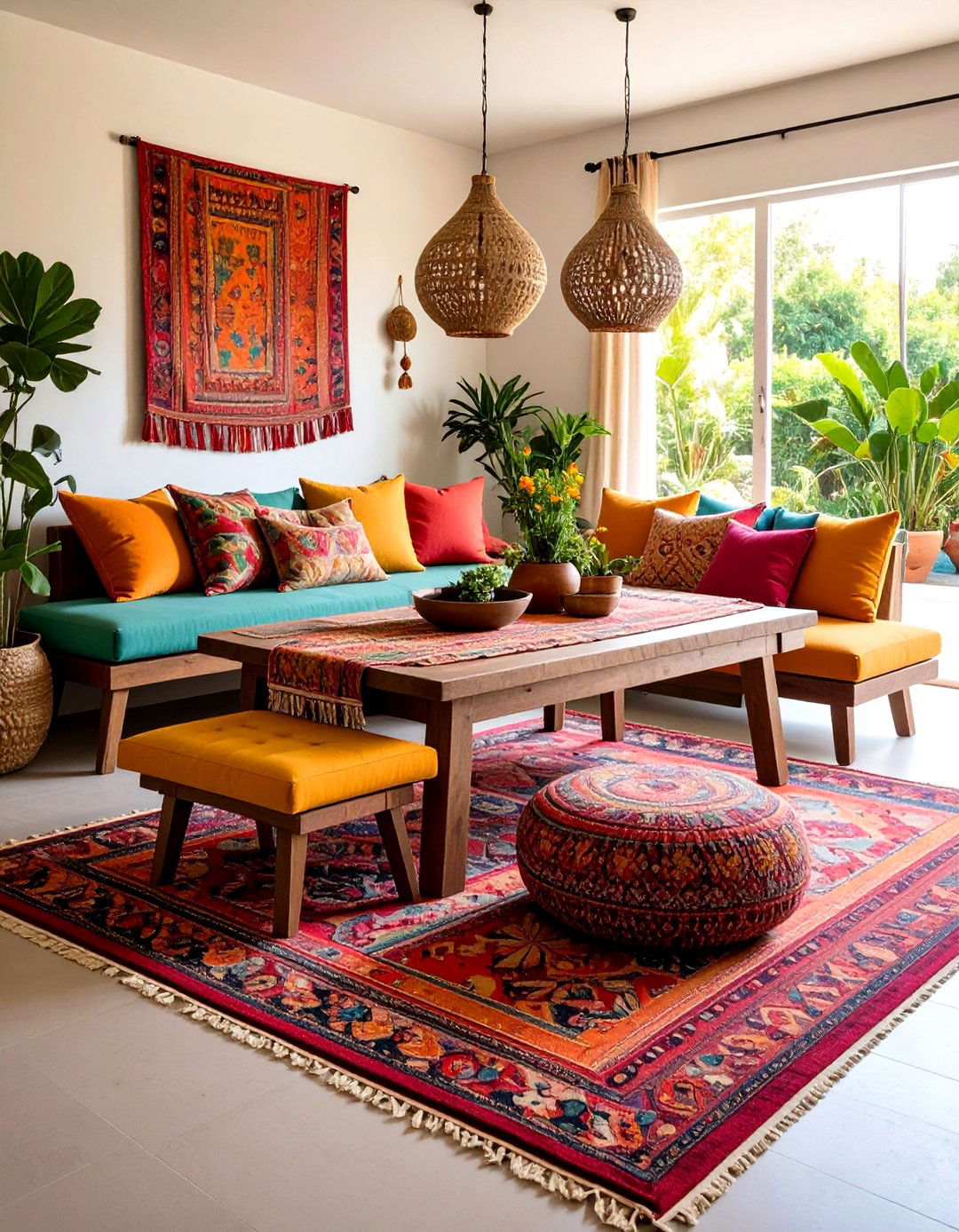 Layered Textile Warmth - 24 Casual Dining Room Ideas