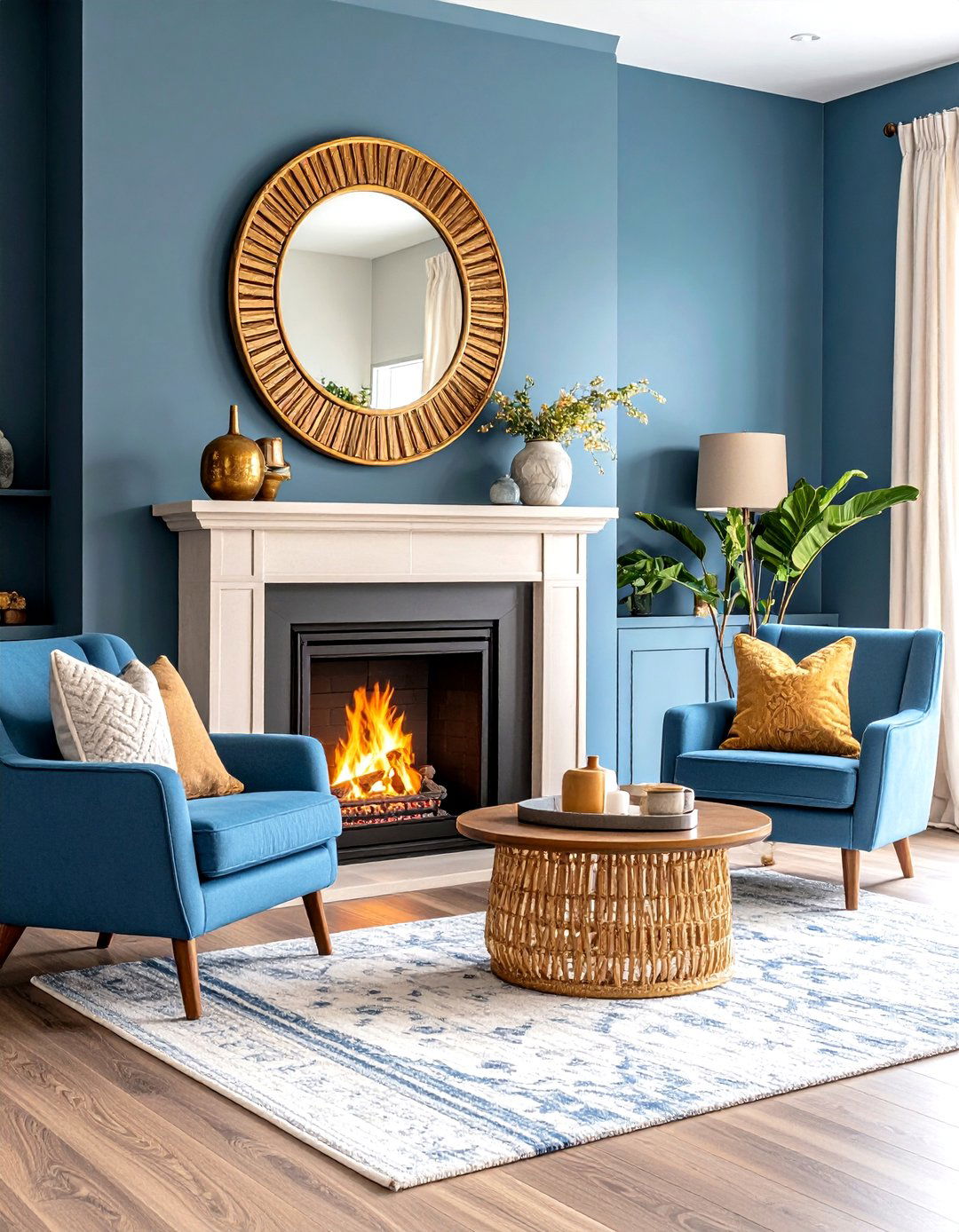 Leaning Floor Mirror Style - 24 Mirror Over Fireplace Ideas