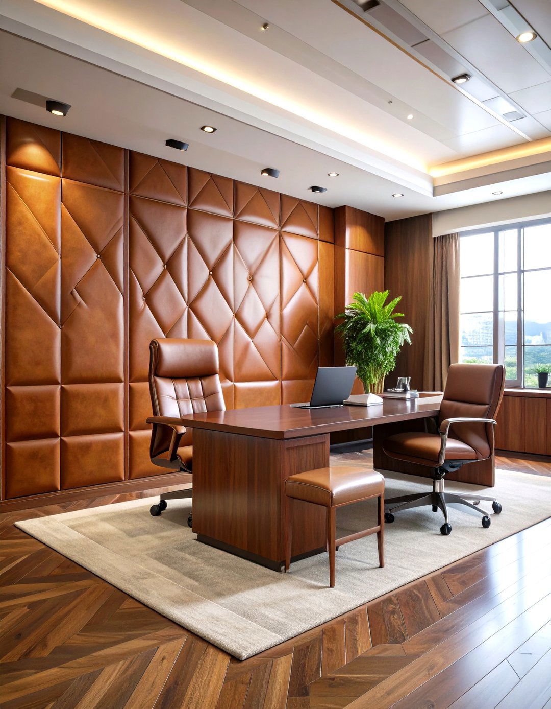 Leather Panel Luxury - 24 Wall Texture Ideas