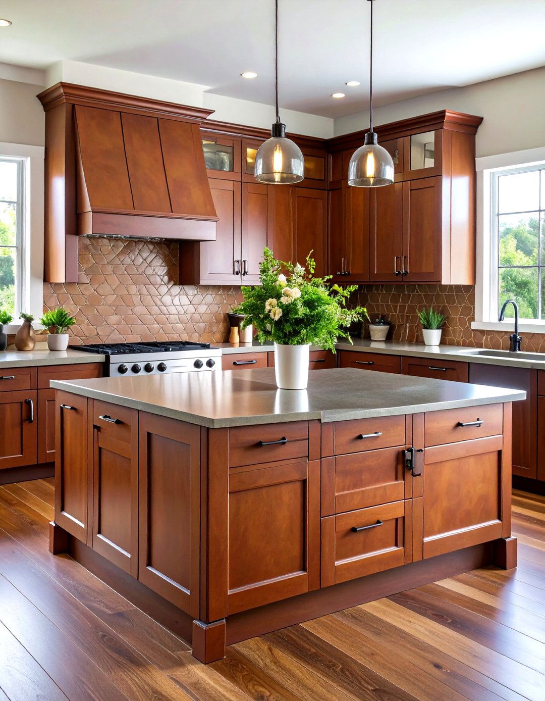Leather Tile Backsplash with Textural Sophistication - 24 Kitchen Backsplash Ideas