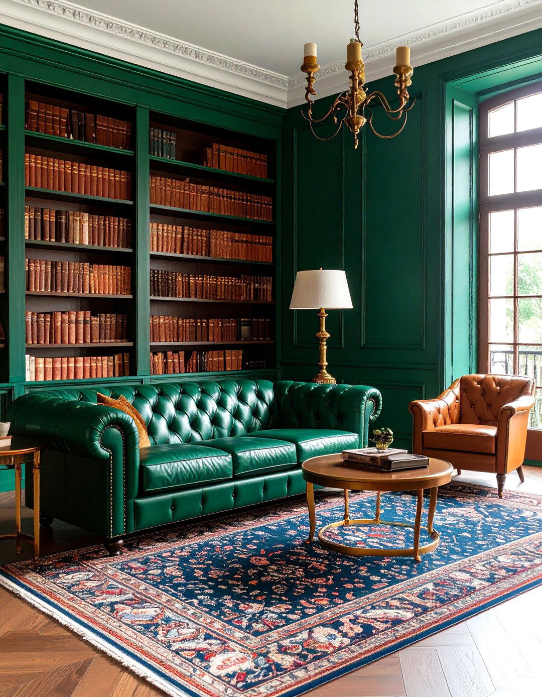 Library Club Living Room - 24 Preppy Living Room Ideas