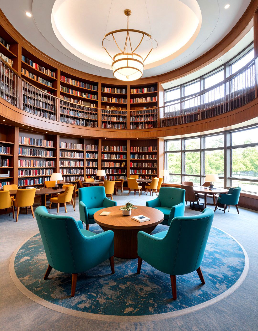 Library Reading Nook Sunken Space - 24 Sunken Living Room Ideas