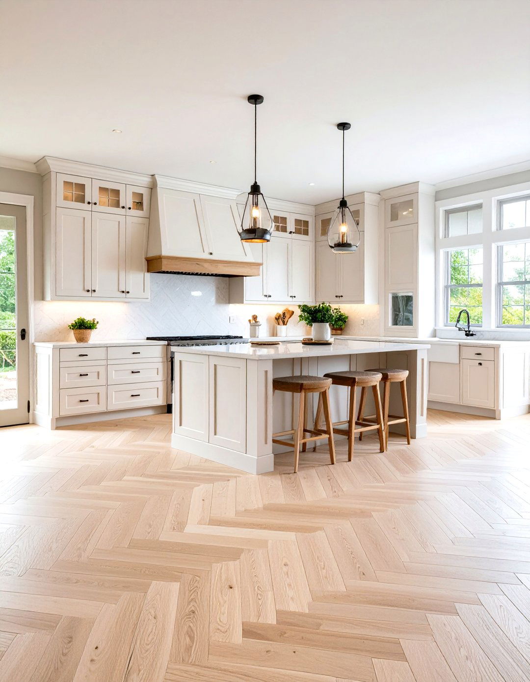 Light Birch Hardwood Kitchen Floors - 24 Light Wood Floor Kitchen Ideas