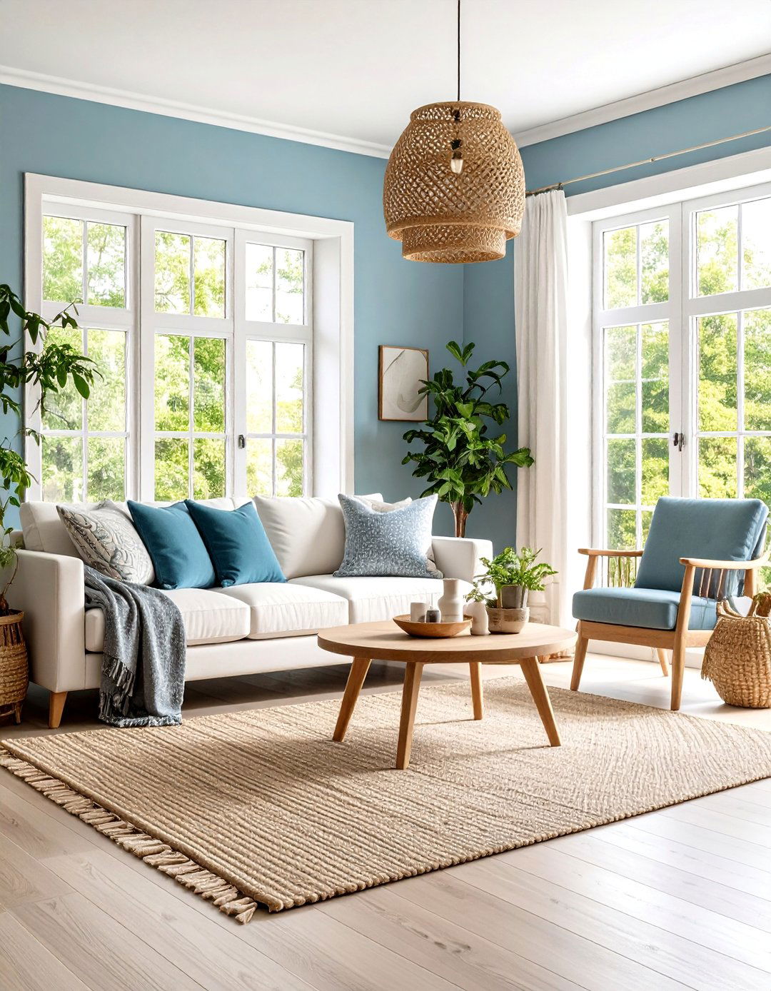 Light Blue Gray Paint for Airy Living Rooms - 24 Blue-gray Paint Colors