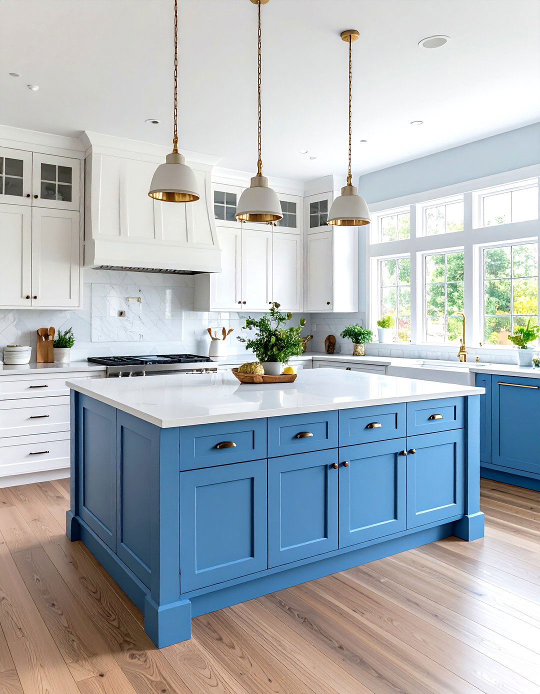 Light Blue Kitchen Islands - 24 Kitchen Island Color Ideas