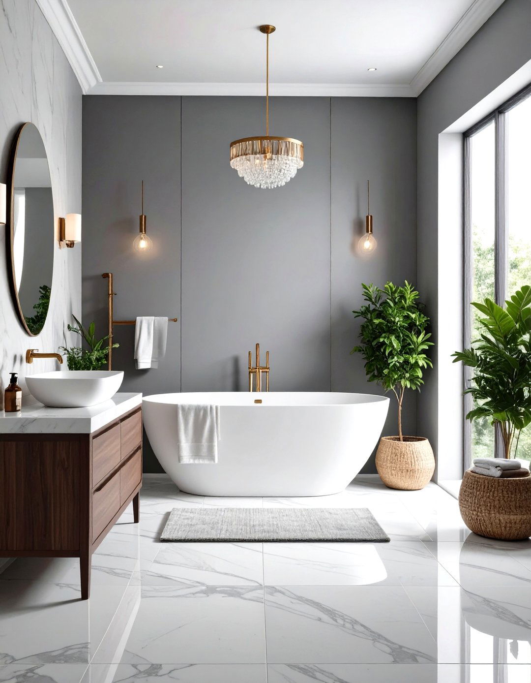 Light French Gray Bathroom Retreat - 24 Light Gray Paint Colors for Your House
