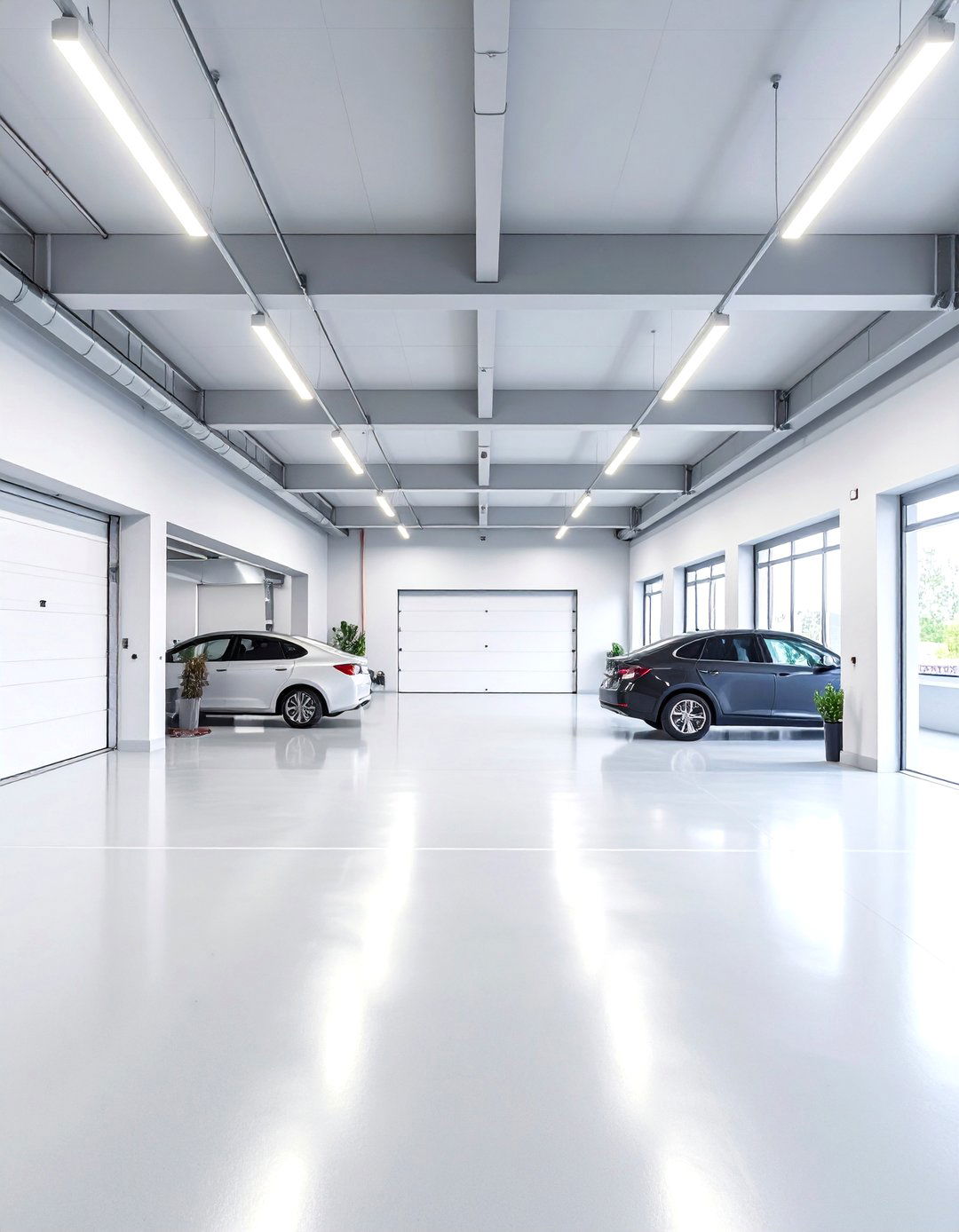 Light Gray Scandinavian Theme - 24 Garage Wall Paint Ideas