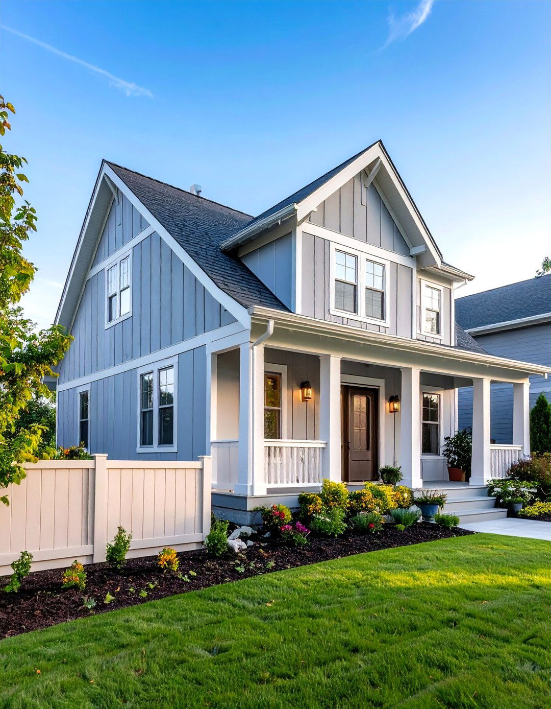 Light Mist Soft Contemporary - 24 Board and Batten Siding Colors