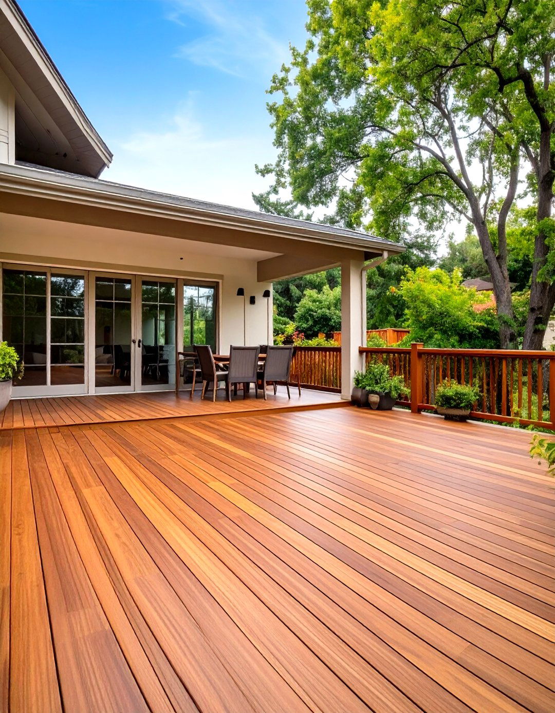 Light Walnut Warmth - 24 Deck Color Ideas